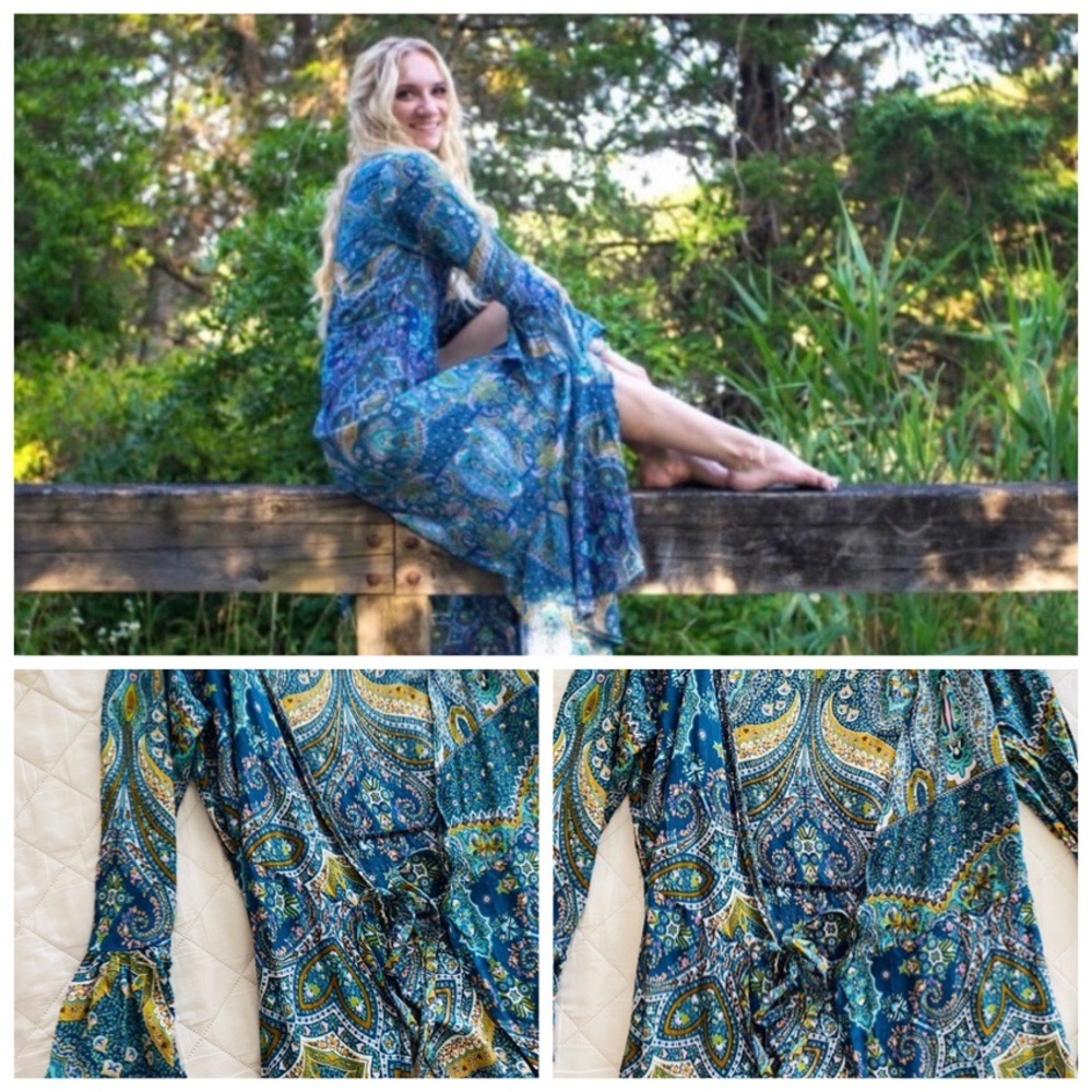 Long Sleeve Cardigan Sexy Maxi Dress